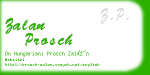 zalan prosch business card